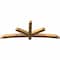 Ekena Millwork Alberta Rough Sawn Timber Gable Bracket, Western Red Cedar, 84"W x 31"H x 4"D x 4"F, 9/12 Pitch GBW084X31X0404ALB00RWR - alternate 2